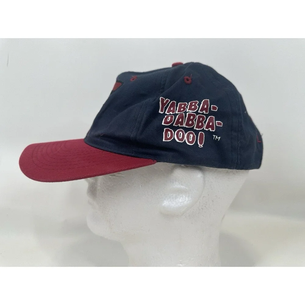 Fred Flintstone Snapback Hat 1994 Red Blue  90's Retro‎ Throwback Vintage